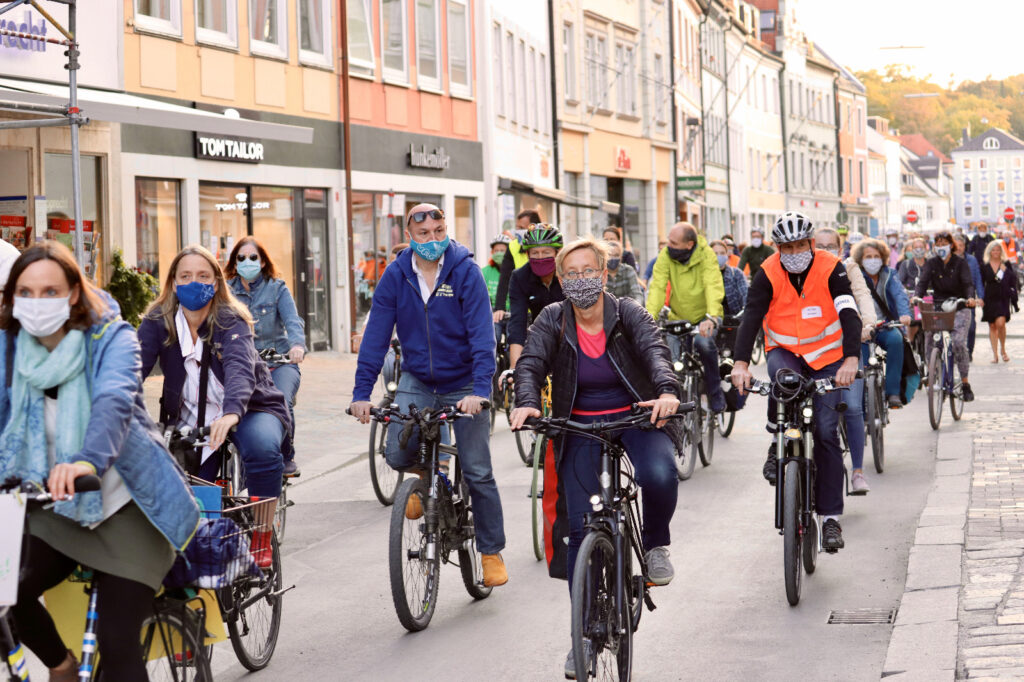 Freisinger Radldemo am 18. September 2020 - unterwegs