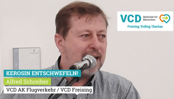 Alfred Schreiber (AK Flugverkehr des VCD): Kerosin entschwefeln