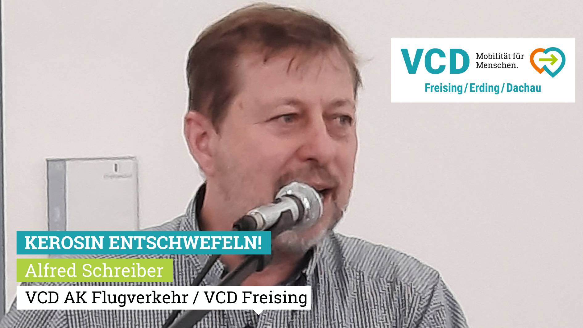 Alfred Schreiber (AK Flugverkehr des VCD): Kerosin entschwefeln