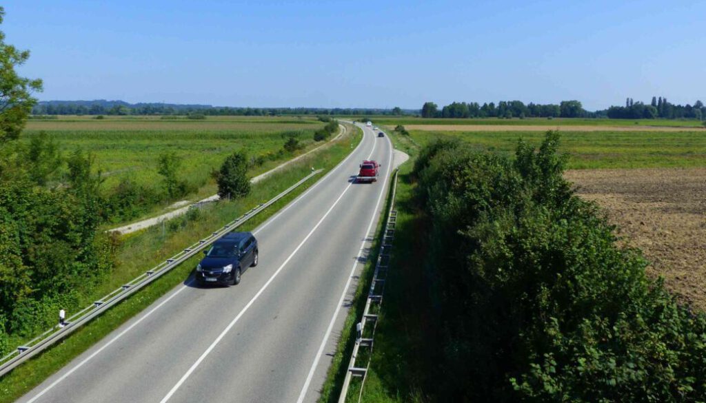 Flughafentangente Ost (FTO) noch zweispurig