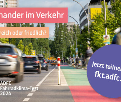 ADFC Fahrradklimatest 2024: Miteinander im Verkehr ©ADFC