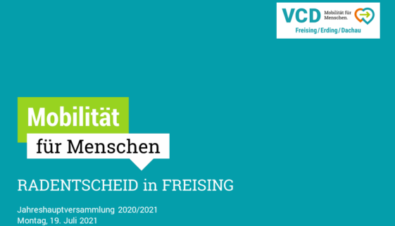 Vortrag Radentscheid Freising VCD JHV 2021